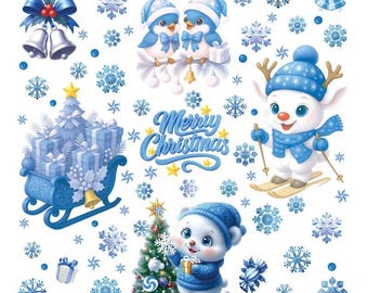 600 Pcs Christmas Stickers For Kids - Snowflake, Santa, Snowman Holiday Stickers For Classroom & Crafts - View #2