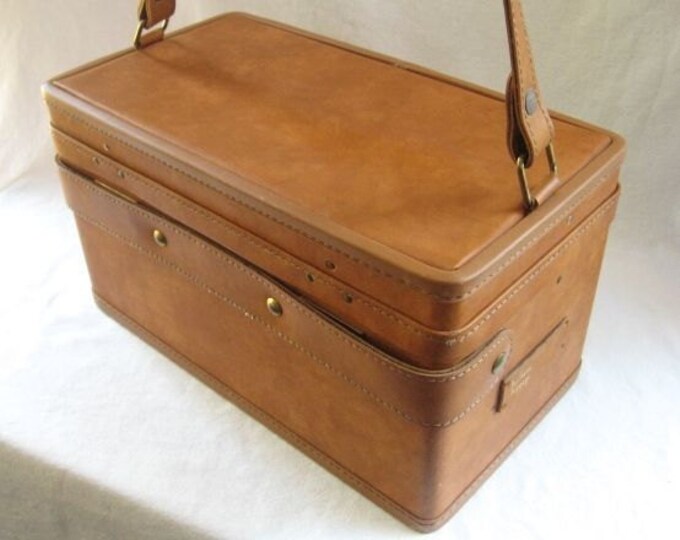 Vintage Hartmann Train Case Caramel Brown 1960s 1970s Luggage Etsy