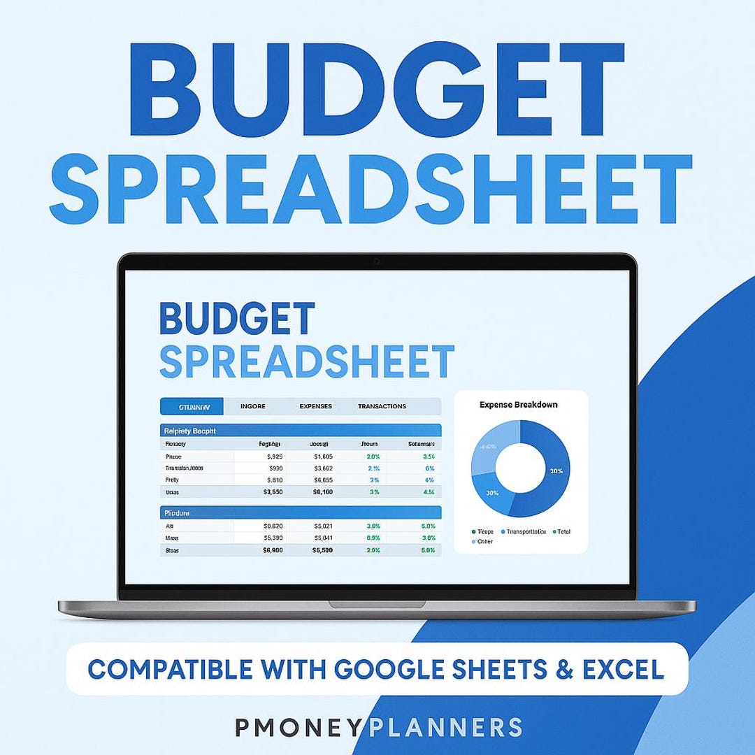 All-in-one Budget Spreadsheet | Monthly Budget, Expense Tracker ...