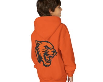 Sudadera con capucha juvenil earcat / Sudadera con capucha con espíritu escolar / Sudadera con mascota para niños