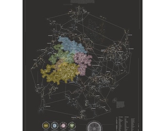 Mapa del Nuevo Edén 45 x 60 cm / 18 x 24″