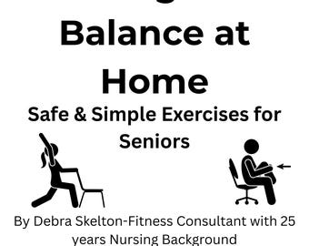 Strength & Balance Exercises for Seniors | Printable Fitness Guide + Exercise Chart | Safe At-Home Workout PDF