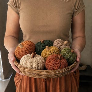 Crochet Pumpkin Pattern: Ribbed Pumpkin Amigurumi Fall Decor - Beginner-Friendly Fall Decor (PDF Pattern)