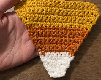 Candy Corn Coaster Crochet Pattern PDF: Beginner Halloween Project