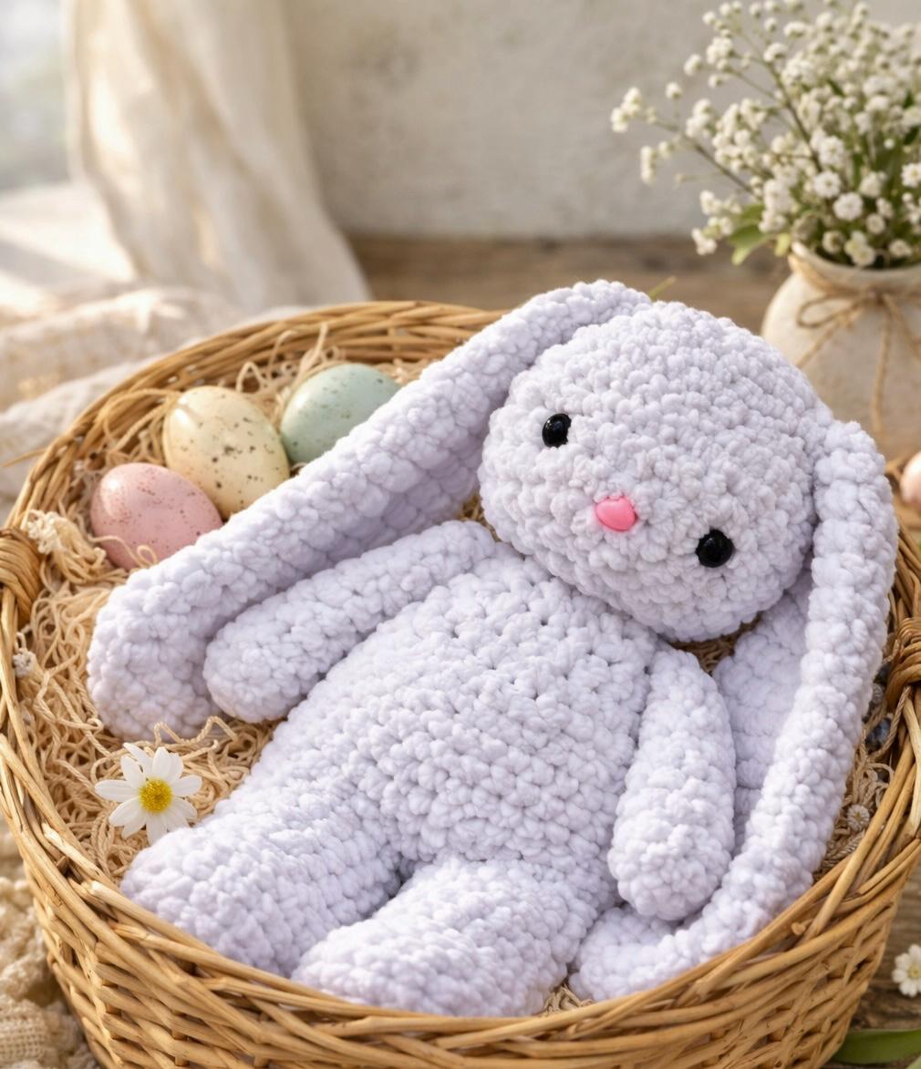 Crochet Floppy Ear Bunny Pattern PDF | Plush Amigurumi Rabbit | Bulky ...