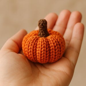 Gehaakt pompoenpatroon: mini-amigurumi-herfstdecor (pdf-patroon)