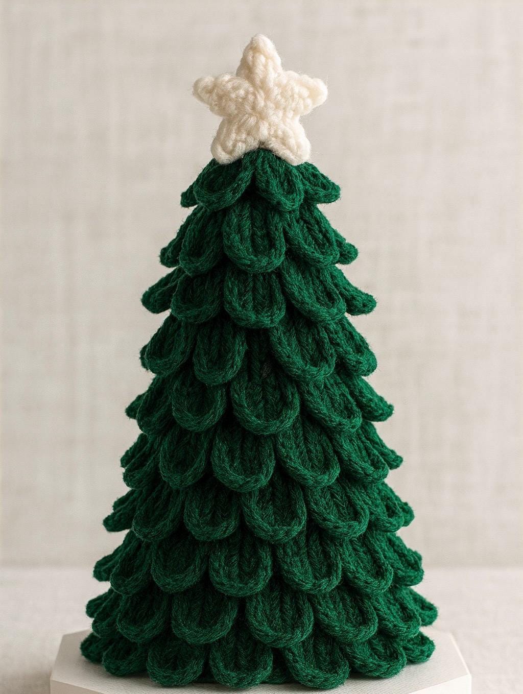 Beginner Crochet Christmas Tree Pattern (PDF) – Layered Leaves Cone ...