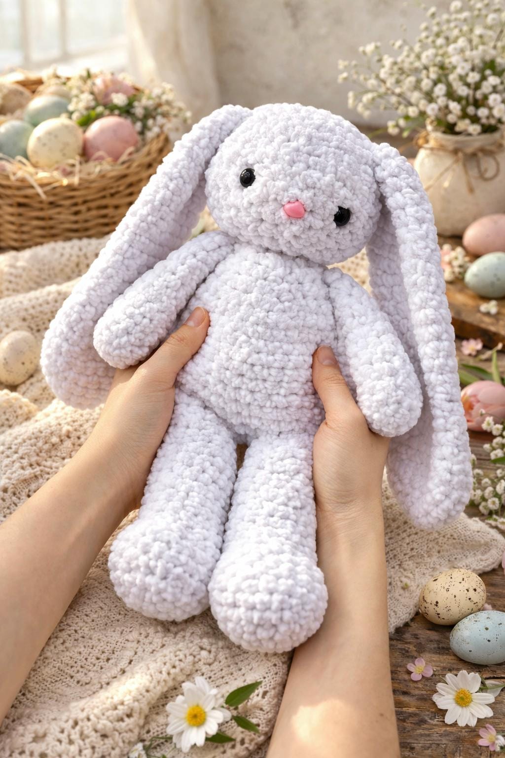 Crochet Floppy Ear Bunny Pattern PDF | Plush Amigurumi Rabbit | Bulky ...
