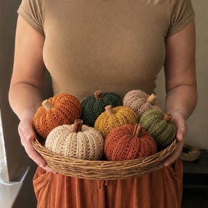 Crochet Pumpkin Pattern: Ribbed Pumpkin Amigurumi Fall Decor - Beginner-Friendly Fall Decor (PDF Pattern)