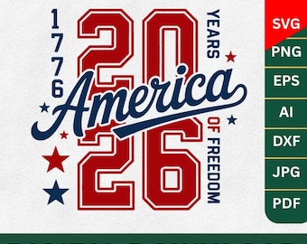 America 250 SVG PNG,Patriotic Flag Design svg,Retro USA 250th Anniversary 2026 svg,250 Years Freedom svg, 4th of July svg,Cricut files