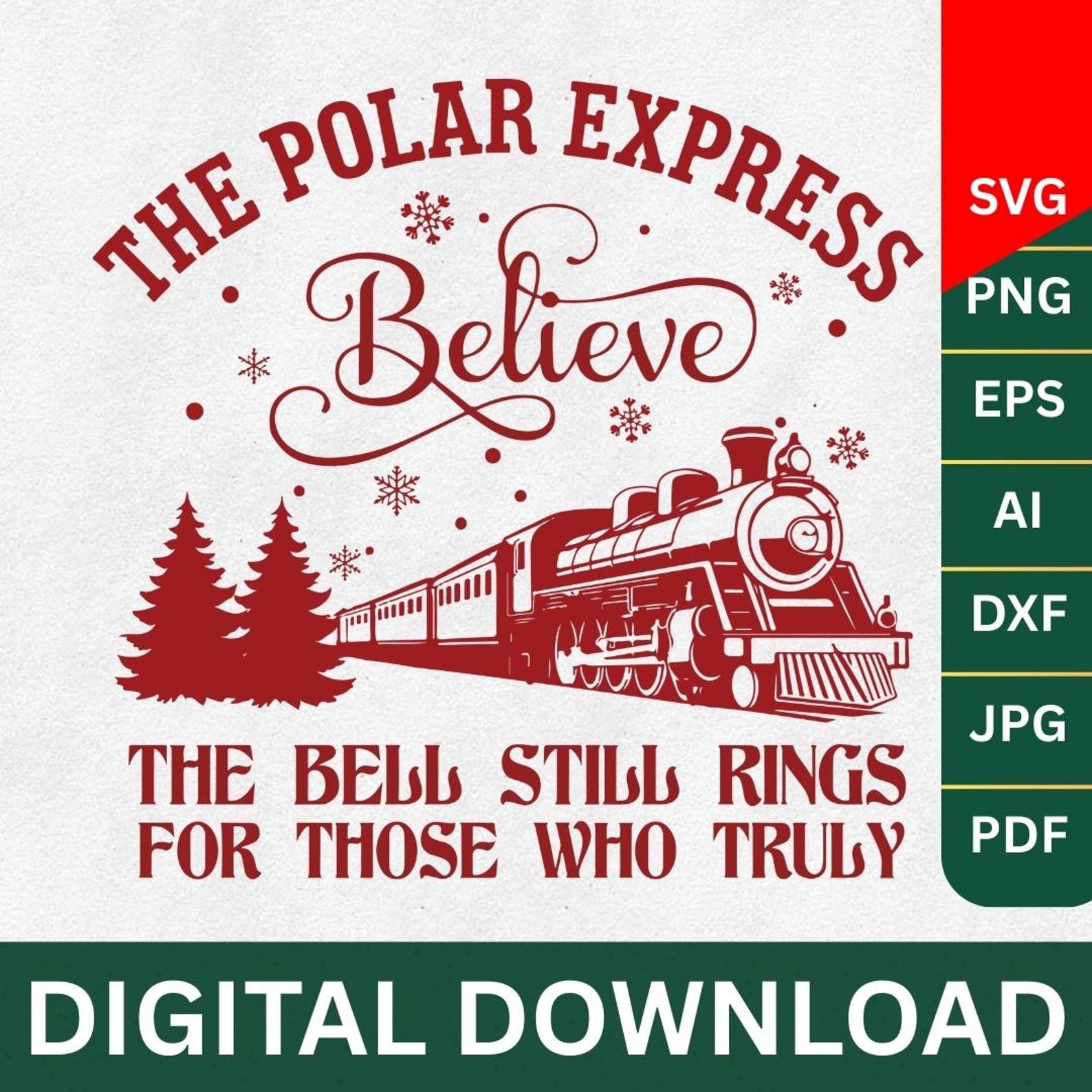 The Polar Express Believe Svg,believe Polar Express,north Pole ...