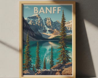 Banff National Poster: Nature Travel Poster