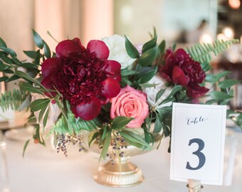 printable table number cards wedding table number tent cards etsy