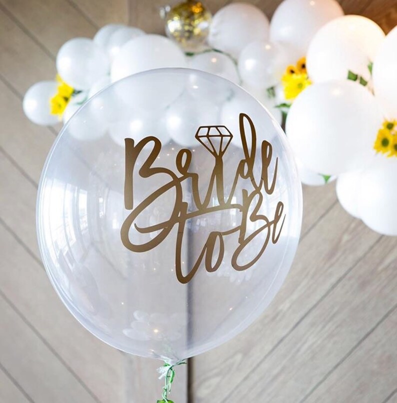 Custom Balloon Vinyl Sticker Decals Gender Reveal Party Etsy