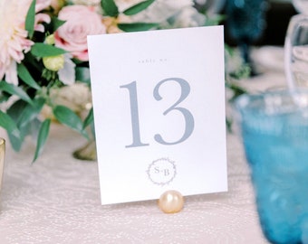 Custom Digital Modern Calligraphy table numbers, Printable Wedding Table Number, Modern table numbers, Calligraphic Wedding printable