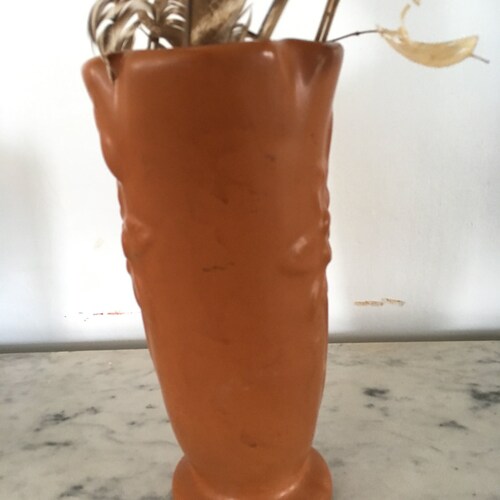 Van Briggle Columbine rare brown matte glaze shops vase