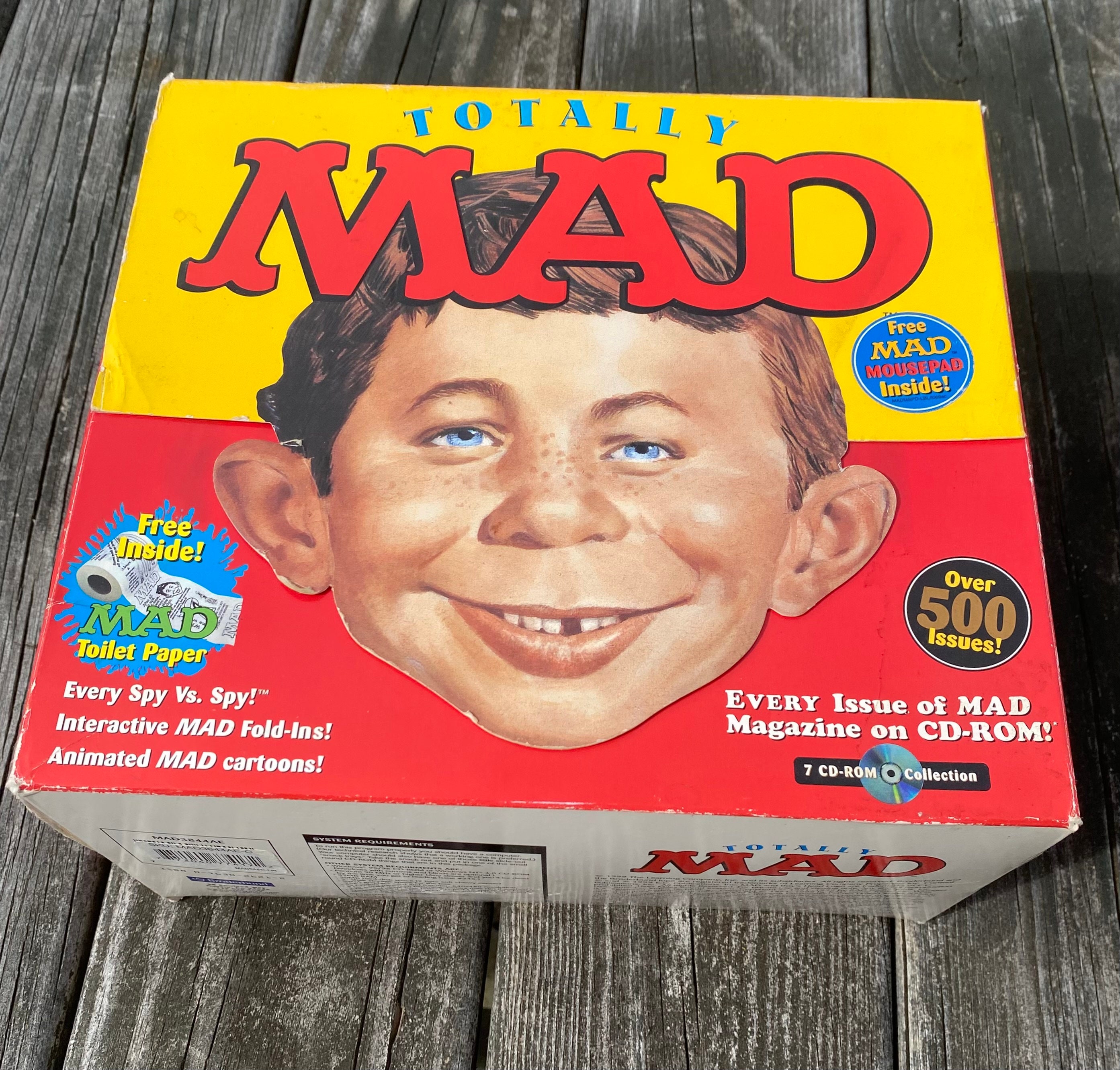 Mad Magazine 7 CD-ROM Set, 1950-1999, IOB, Toilet Paper, Mousepad, Users Guide, Collectors Item - Etsy Mad Magazine 7 CD-ROM Set, 1950-1999, IOB, Toilet Paper, Mousepad, Users Guide, Collectors Item - Etsy