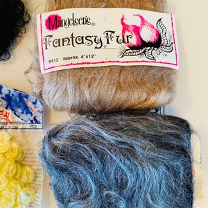Vintage Doll Hair Lot: Fantasy Fur, Doll Making Supplies