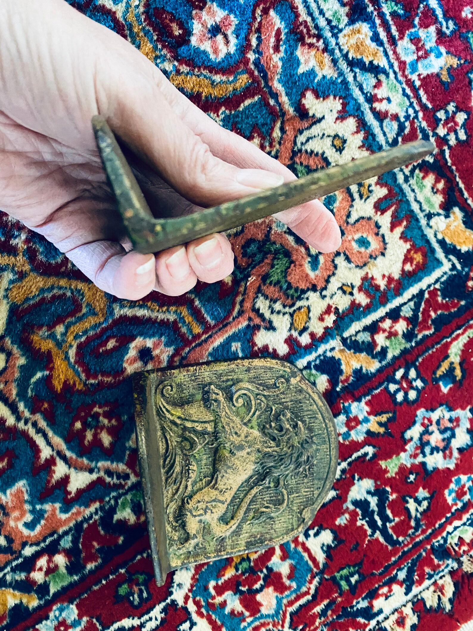 Antique Cast Iron Bookends Majestic Roaring Lions Library Etsy