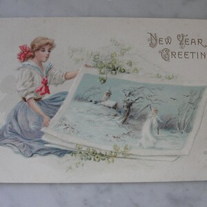 Antique Postcards early 1900s New Years