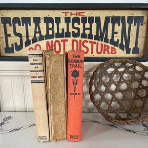 Vintage Zane Grey Hardcover Books: Western Collection