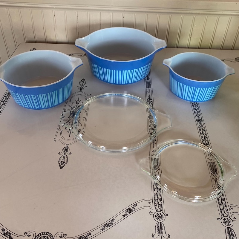 Pyrex Blue Barcode - Etsy