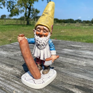 Vintage Goebel CoBoy Gnome: 1970s German Sausage Maker Figurine