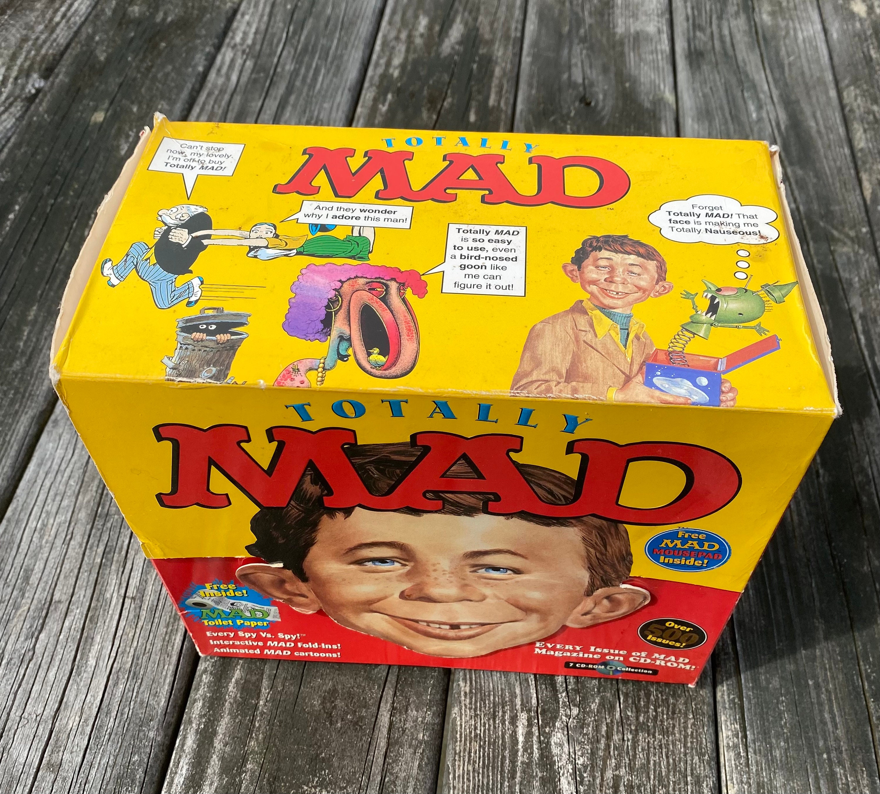 Mad Magazine 7 CD-ROM Set, 1950-1999, IOB, Toilet Paper, Mousepad, Users Guide, Collectors Item - Etsy Mad Magazine 7 CD-ROM Set, 1950-1999, IOB, Toilet Paper, Mousepad, Users Guide, Collectors Item - Etsy