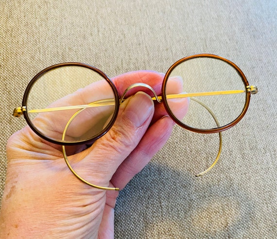 Antique glasses, Bakelite and gold wire frames, S… - image 7