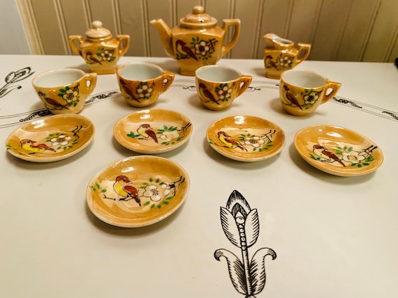 Luster Ware, Children's Tea Set, Made in Occupied Japan