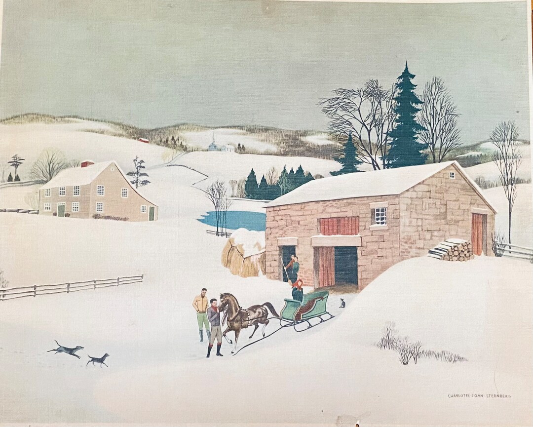 Vintage Painting, Charlotte Joan Sternberg, New England
