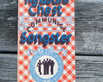 Vintage sheet music, Treasure Chest Community Songster, copyright 1936, music book, collectible sheet music