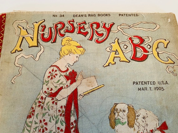 Antique Dean's Rag Book: Nursery ABC No. 34, Collectible Cloth