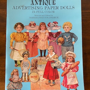 Antique Advertising Paper Doll Book - Barbara Whitton Jendrick, 1981