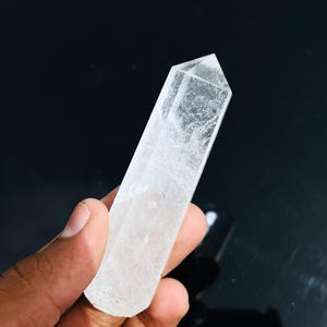 Quartzo Lemuriano Transparente - Ponta de Cristal Facetada - Torre Lm -3