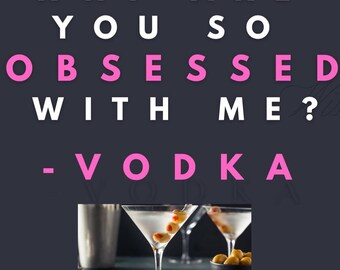 Perché sei così ossessionata? Etichetta del vino/vodka: bomboniera per l'addio al nubilato di Mean Girls