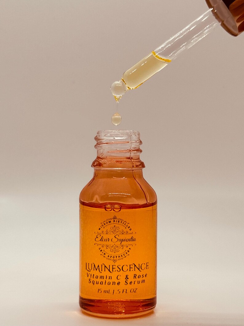 10% Vitamin C Rose Squalane Serum • Sea Buckthorn Antioxidant Facial Oil Bild 6