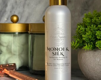 Monoi Shaving Milk with Ceramide + Silk Peptides | Silky & Nourishing Glide