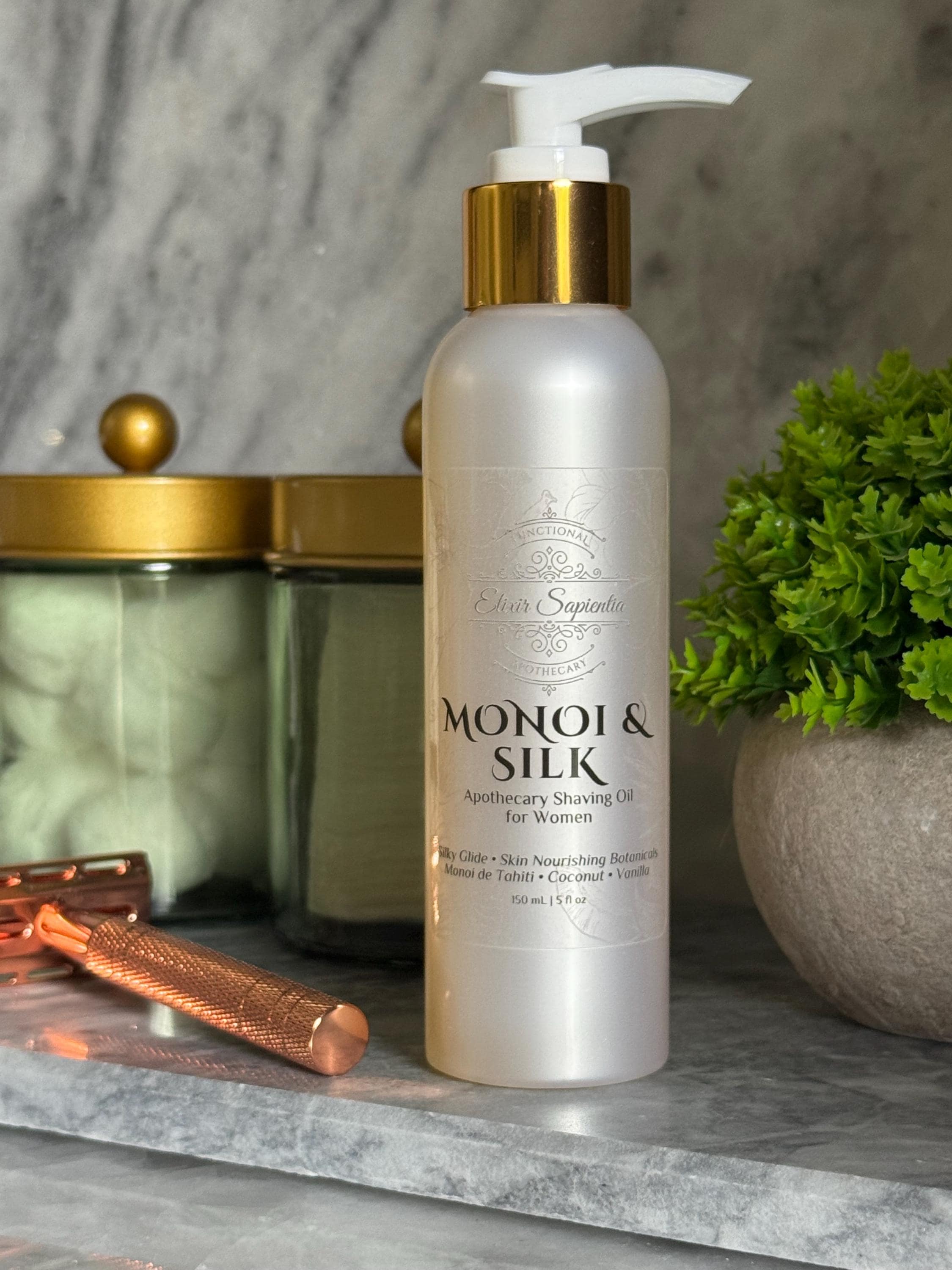Monoi Shaving Milk with Ceramide + Silk Peptides Silky & Nourishing…