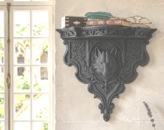 Étagère Murale Loup Baroque - Gardien Alpha