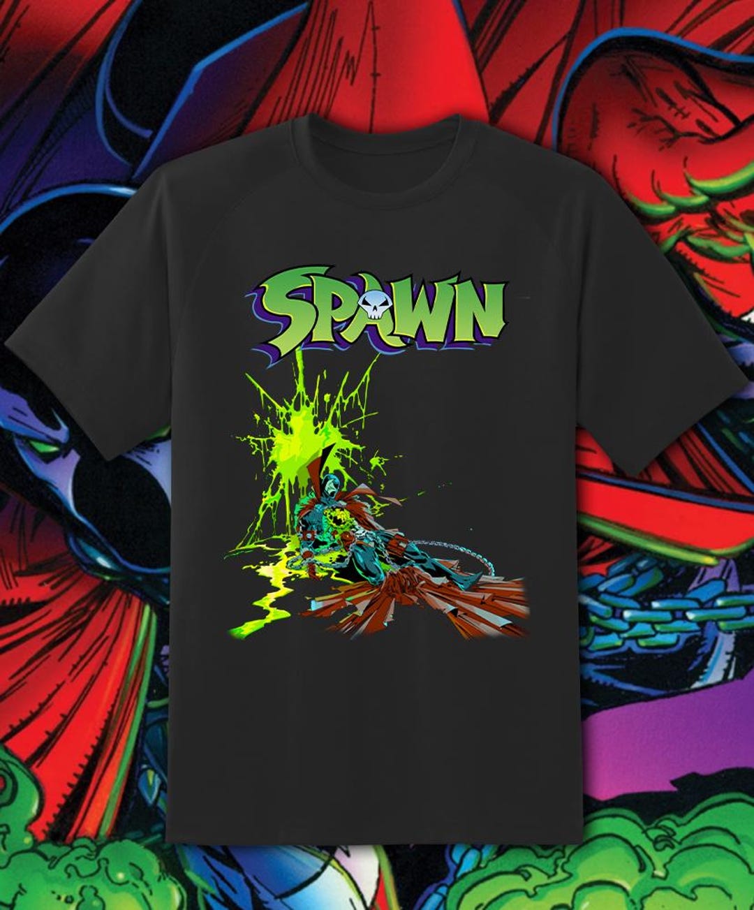 Spawn Cartoon V2 Logo Shirt Fast Shipping!! Adult & Youth Fast Ship - Etsy