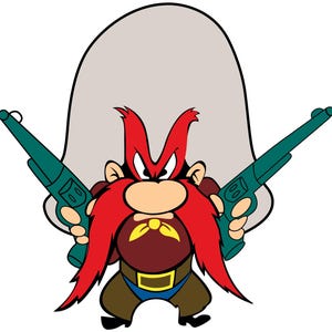 Yosemite Sam Main logo Vinyl Decal / Sticker 10 Sizes!! Free Shipping!