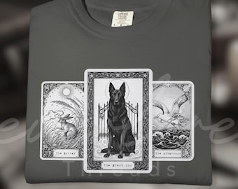 Comfort Colors Tortured Poets Era Shirt, The Bolter Tee, Vintage Tarot Graphic T-Shirt, Art Nouveau Academia Rabbit Top