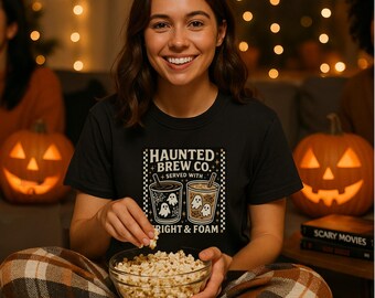 Comfort Colors Halloween Shirt For Women Coffee Halloween Shirt Halloween Skeleton Shirt Coffee Shirt