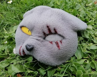 Wütende Therian Katzen Maske tiert. Modifizierte Therian Maske. Therian Zahnrad. Cosplay Katzen Maske. Fursuit Maske. Hochwertige Therian Maske.