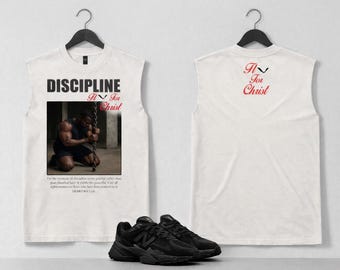 Classic Discipline Heavy Faded Tank | Hebrews 12:1 | Fly For Christ