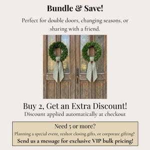 Green and White Striped Waterproof Wreath Sash, Water Resistant Outdoor Wreath Bow, Spring Front Door Decor, Classic Summer Door Hanger
