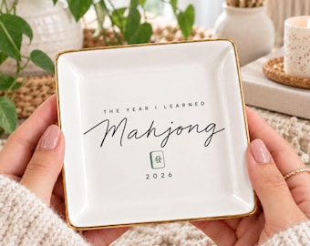 Mahjong-Schale 2026, Das Jahr, in dem ich es gelernt habe, Grüne Drachenfliesen-Auffangschale