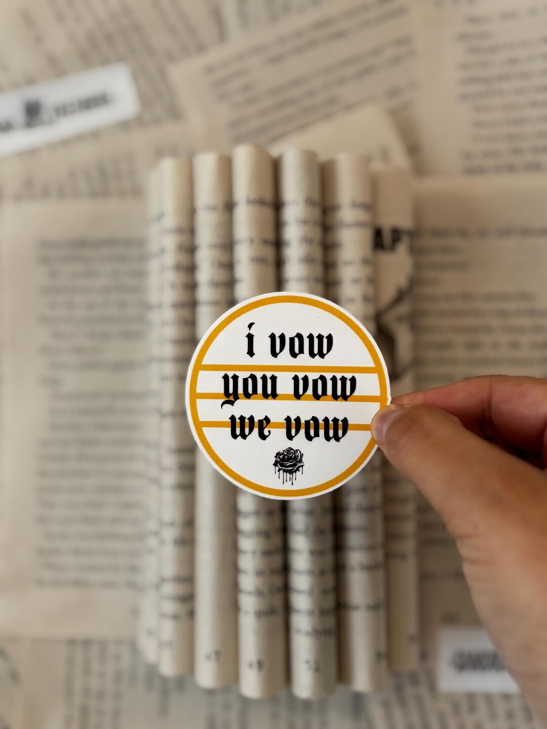 I Vow You We Vow Sticker, Dark Romance Kindle - Etsy
