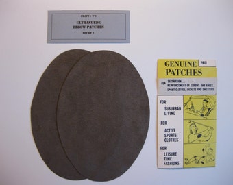 Elbow Patches -  "Coconut Shell" Taupe Ultrasuede - Set of 2
